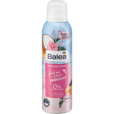 Balea Deodorant spray find me under the palmtrees