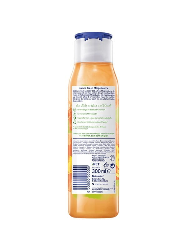 Shower gel Nature Fresh apricot, 300 ml - Image 2