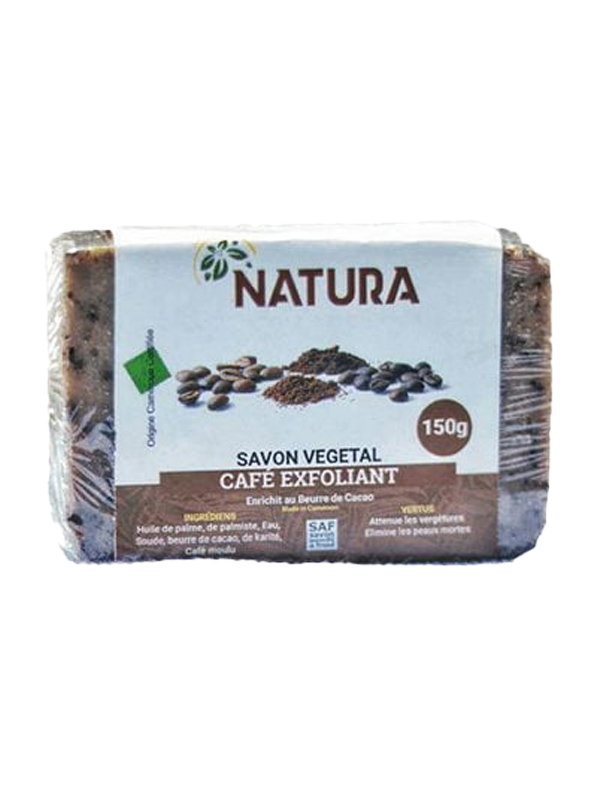 savon vegetal exfoliant au café Natura