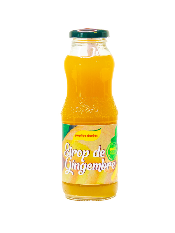 Pepites dorées Sirop de gingembre 30cl