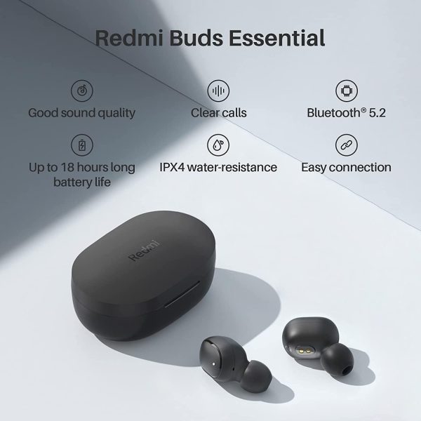 Xiaomi Redmi Buds Essential Écouteurs Bluetooth 5.2, Écouteurs sans Fil Réduction du Bruit des Appels, Mode Jeu à Faible Latence, Casques Étanches IPX4, Prend en Charge l'utilisation Mono – Image 7