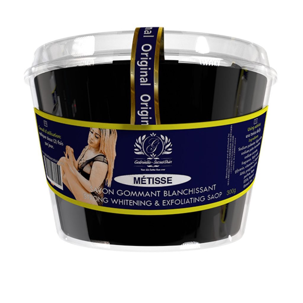 savon blanchissant et exfoliant metisse gabriella secret skin 300g