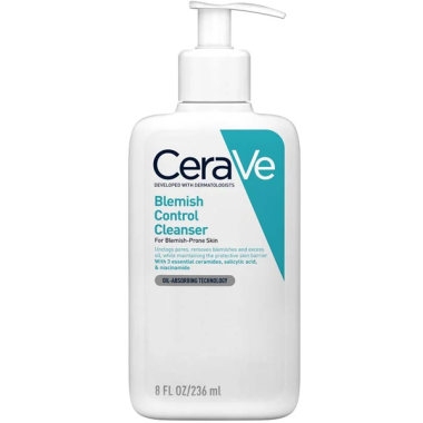 Cerave blemish control cleanser for acne-prone skin
